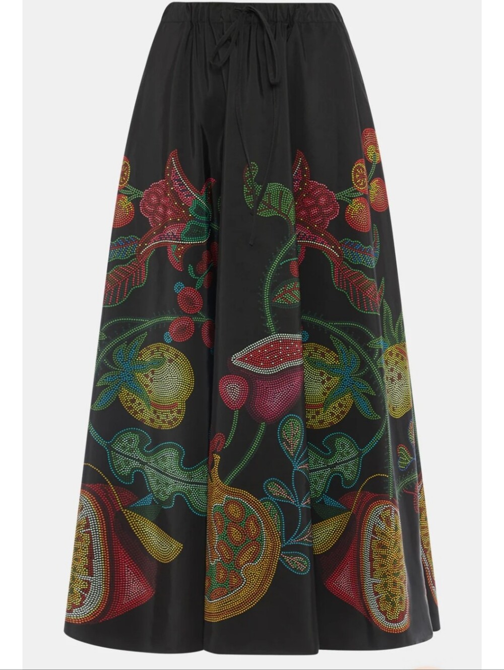 LA DOUBLEJ Grenadilla Placee Black Drawstring Maxi Skirt NWT XS $975